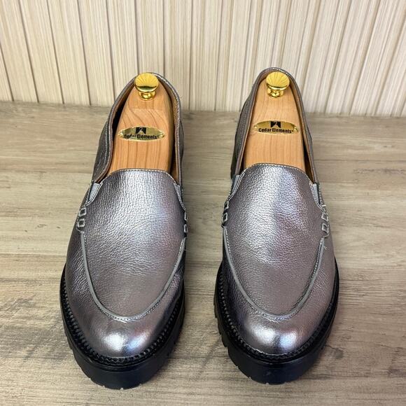 Caslon Millany Lug Sole Loafer Pewter Metallic Women’s Size 13M - Picture 2 of 15